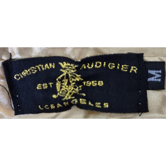 Christian Audigier Hoodie Women M Green Tattoo Graphic Rhinestone Detail USA VTG - Picture 9 of 16